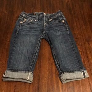 Girls MissMe Cuff Capris size 10